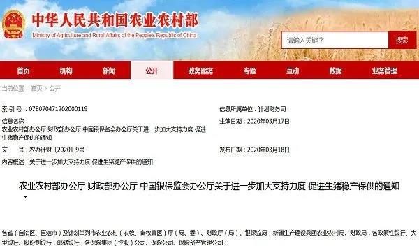 养猪户的好消息！年出栏500头以上猪场可享临时贷款贴息补助啦！